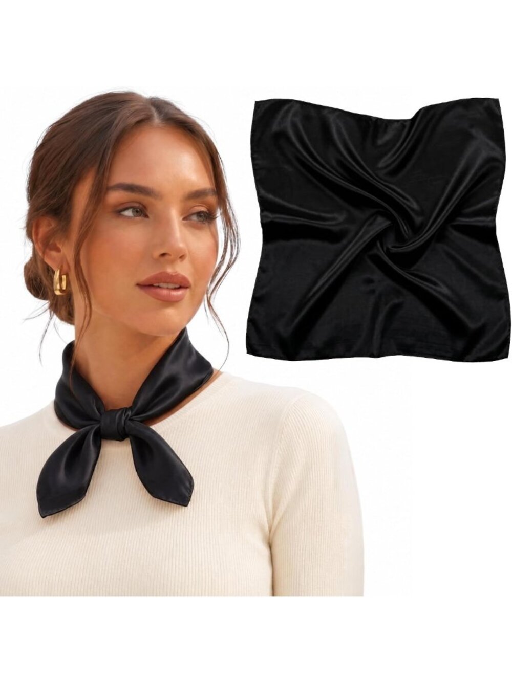 Luxurious Mulberry Silk Scarf for Women - Soft, Elegant, 26" & 34" Options